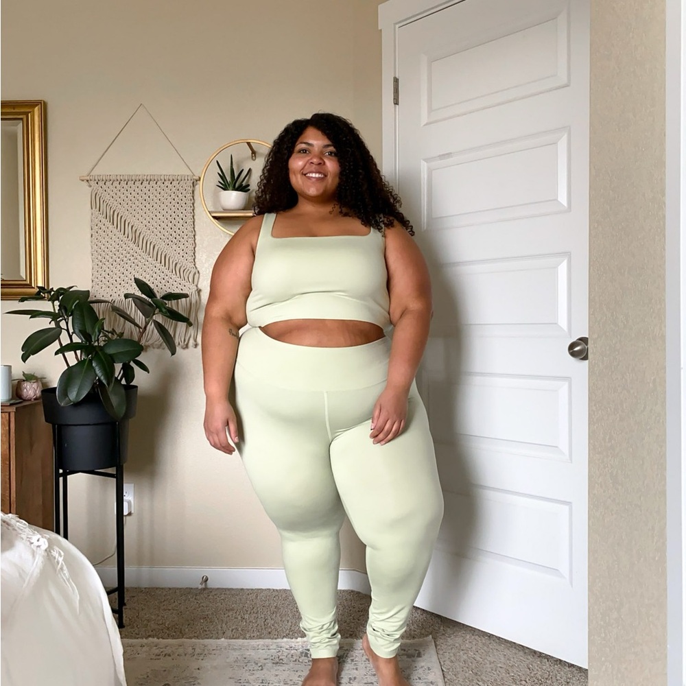 Reformation EcoStretch Light Green Leggings